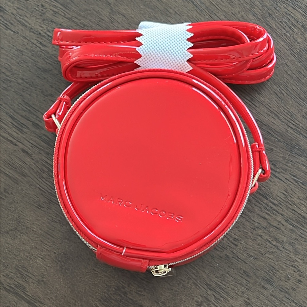 NEW Marc Jacobs Patent Leather Red Mini Circle Bag